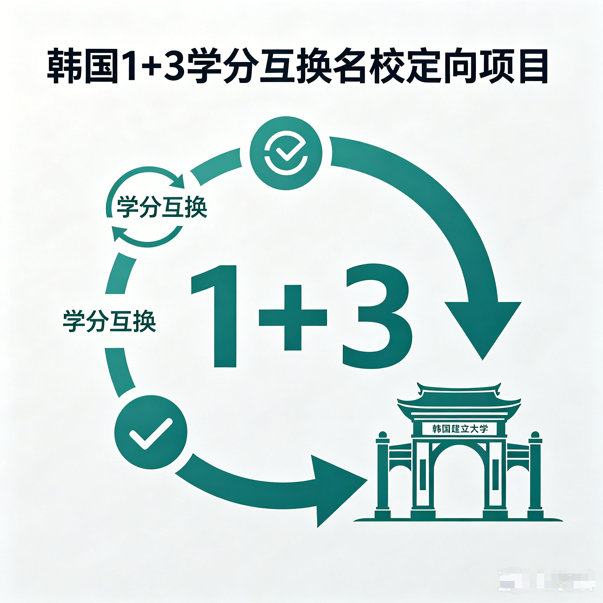 西藏韩国留学1+3学分互换项目（名校定向）